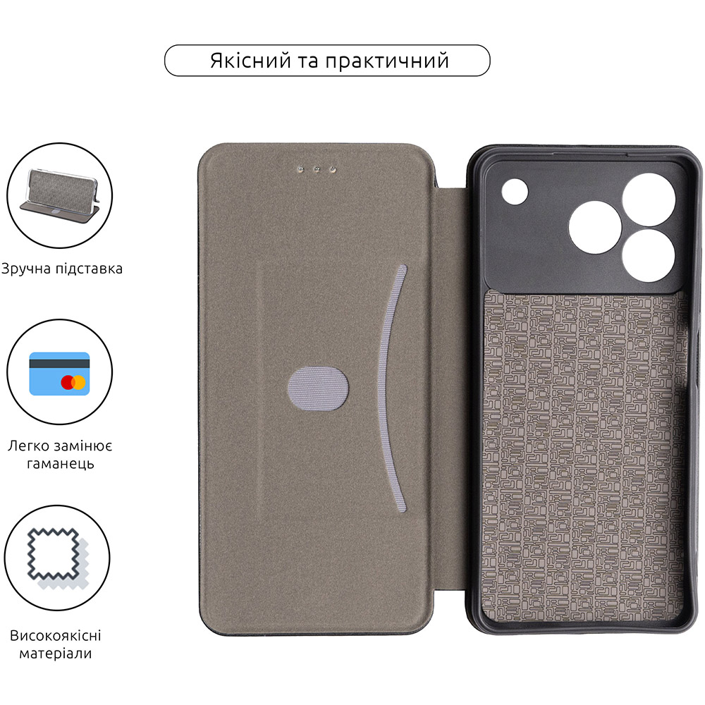 Чехол ARMORSTANDART G-Case для ZTE Blade A76 4G Black (ARM87530) Тип чехол-книжка