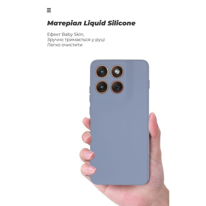 Фото Чохол ARMORSTANDART ICON для Motorola Edge 70 5G Camera cover Winter Blue (ARM89805)