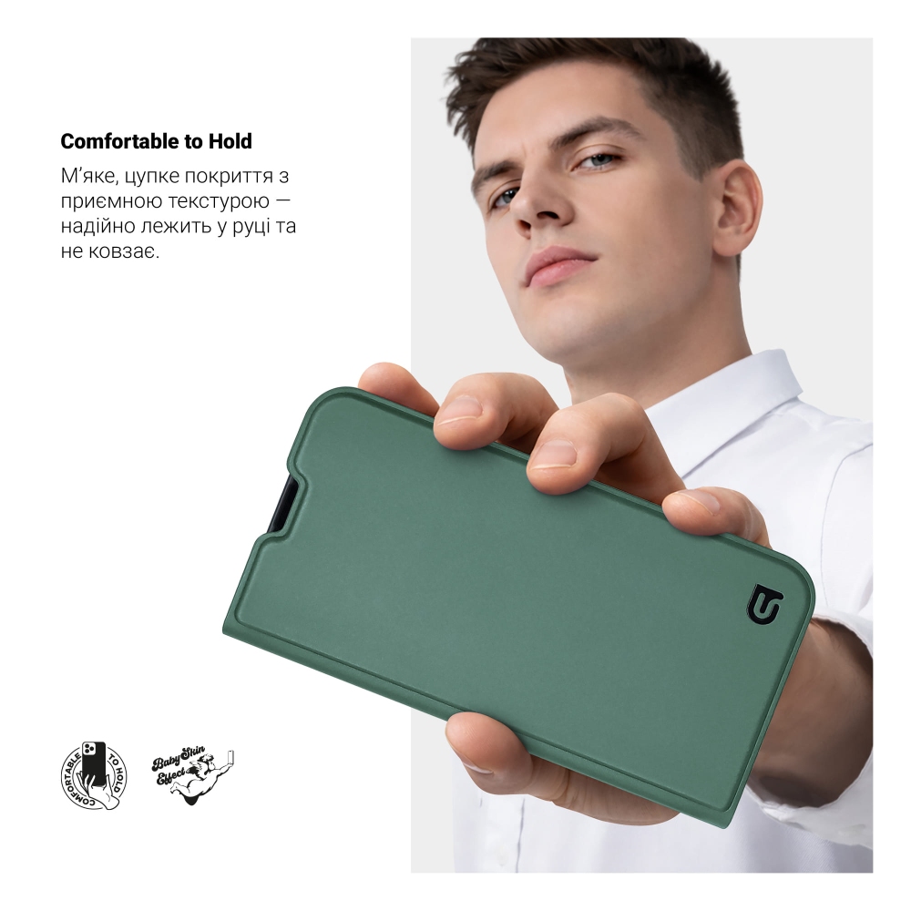 Чохол ARMORSTANDART OneFold Case для Infinix Hot 60 5G Green (ARM88257) Матеріал поліуретан