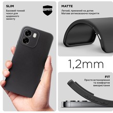 Чохол ARMORSTANDART Matte Slim Fit для OPPO A6 4G Camera cover Black (ARM90345)