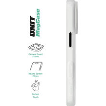 Чохол ARMORSTANDART Чохол Unit-C MagCase для Apple iPhone 17 Pro Matte Clear + Orange Button Set (ARM90586)