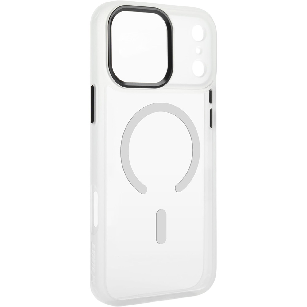 Чохол ARMORSTANDART Чохол Unit-C MagCase для Apple iPhone 17 Pro Matte Clear + Orange Button Set (ARM90586) Додатково Змінний набір кнопок