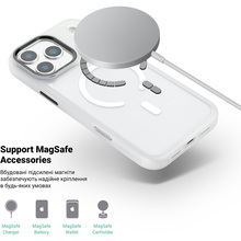 Чехол ARMORSTANDART Unit-C MagCase для Apple iPhone 17 Pro Max Matte Clear + Pink BS (ARM90591)