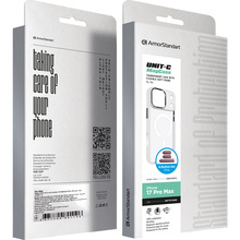 Чехол ARMORSTANDART Unit-C MagCase для Apple iPhone 17 Pro Max Matte Clear + Pink BS (ARM90591)