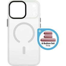 Чехол ARMORSTANDART Unit-C MagCase для Apple iPhone 17 Pro Max Matte Clear + Pink BS (ARM90591)