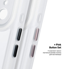 Чехол ARMORSTANDART Unit-C MagCase для Apple iPhone 17 Pro Max Matte Clear + Pink BS (ARM90591)