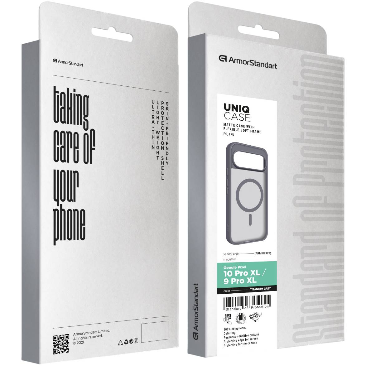 Чохол ArmorStandart Uniq MagCase для Pixel 10 Pro XL Titanium Grey (ARM87923) Тип чохол-накладка
