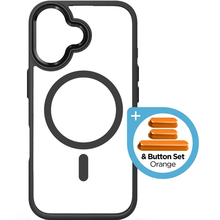 Чохол ARMORSTANDART Unit MagCase для Apple iPhone 17 Black + Orange Button Set (ARM90579)