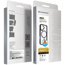 Чохол ARMORSTANDART Unit MagCase для Apple iPhone 17 Black + Orange Button Set (ARM90579)