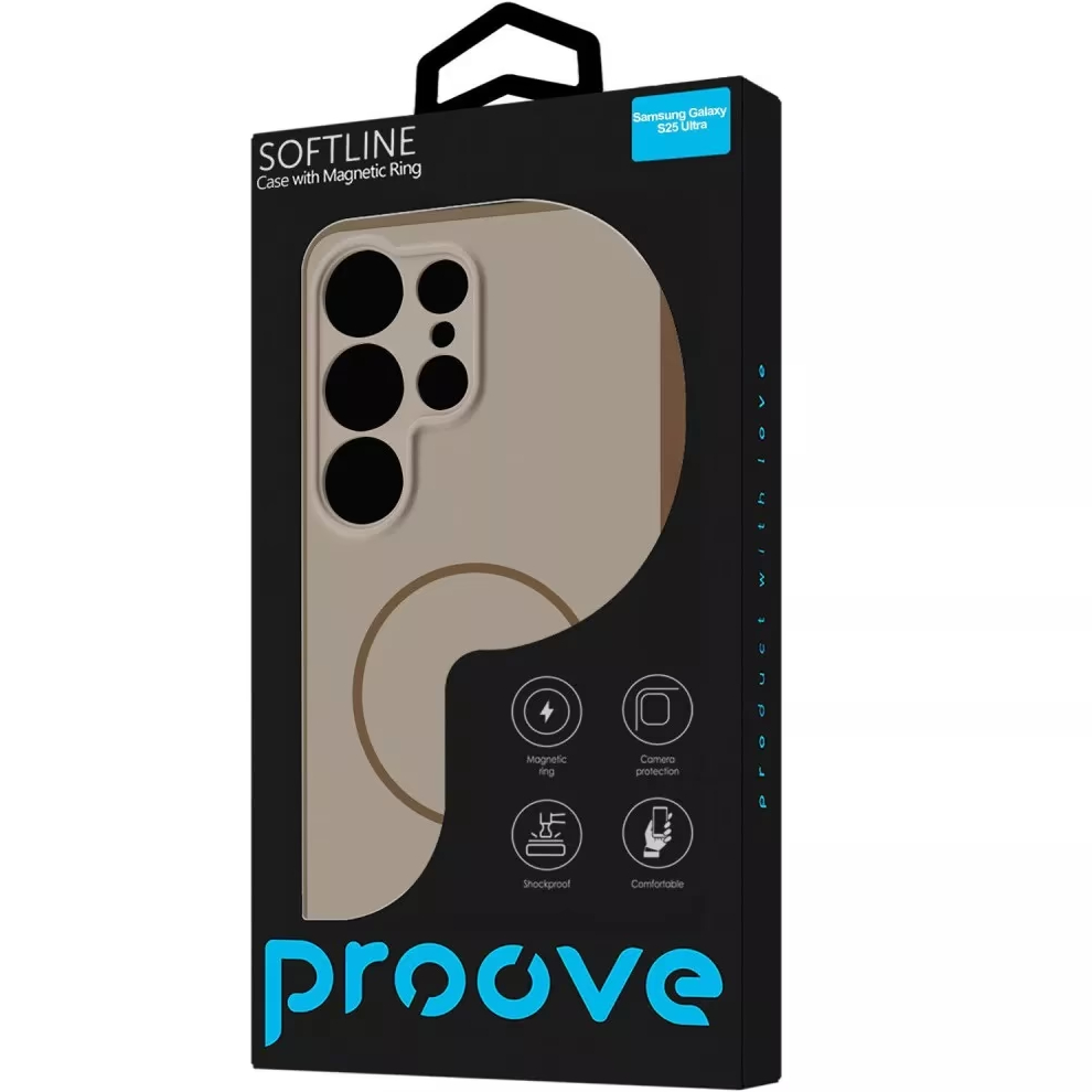 Чехол PROOVE Softline Case with Magnetic Ring для Samsung S26 Ultra Silver (67829silver) Совместимость по модели Samsung Galaxy S26 Ultra