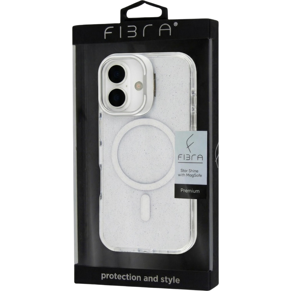 Чехол BECOVER FIBRA Star Shine with MagSafe для Apple iPhone 17 White (715417) Цвет белый
