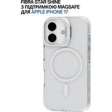 Чехол BECOVER FIBRA Star Shine with MagSafe для Apple iPhone 17 White (715417)