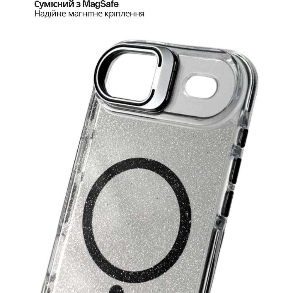 Фото Чехол BECOVER FIBRA Star Shine with MagSafe для Apple iPhone 17 Air Black (715418)