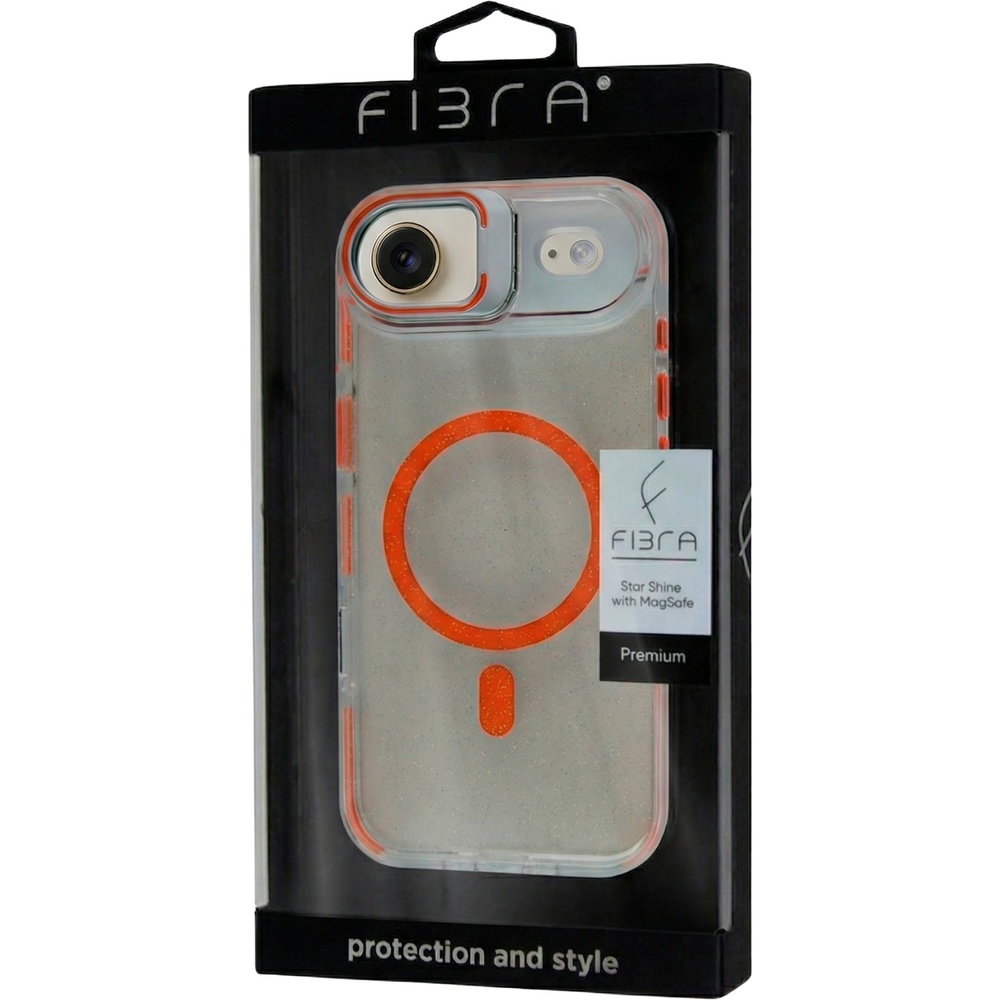 Чехол BECOVER FIBRA Star Shine with MagSafe для Apple iPhone 17 Air Orange (715422) Цвет оранжевый