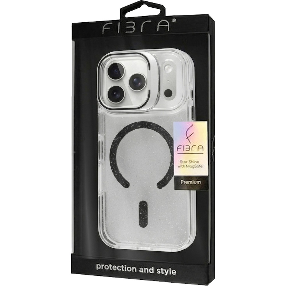 Чохол BECOVER FIBRA Star Shine with MagSafe для Apple iPhone 17 Pro Black (715425) Тип чохол-накладка