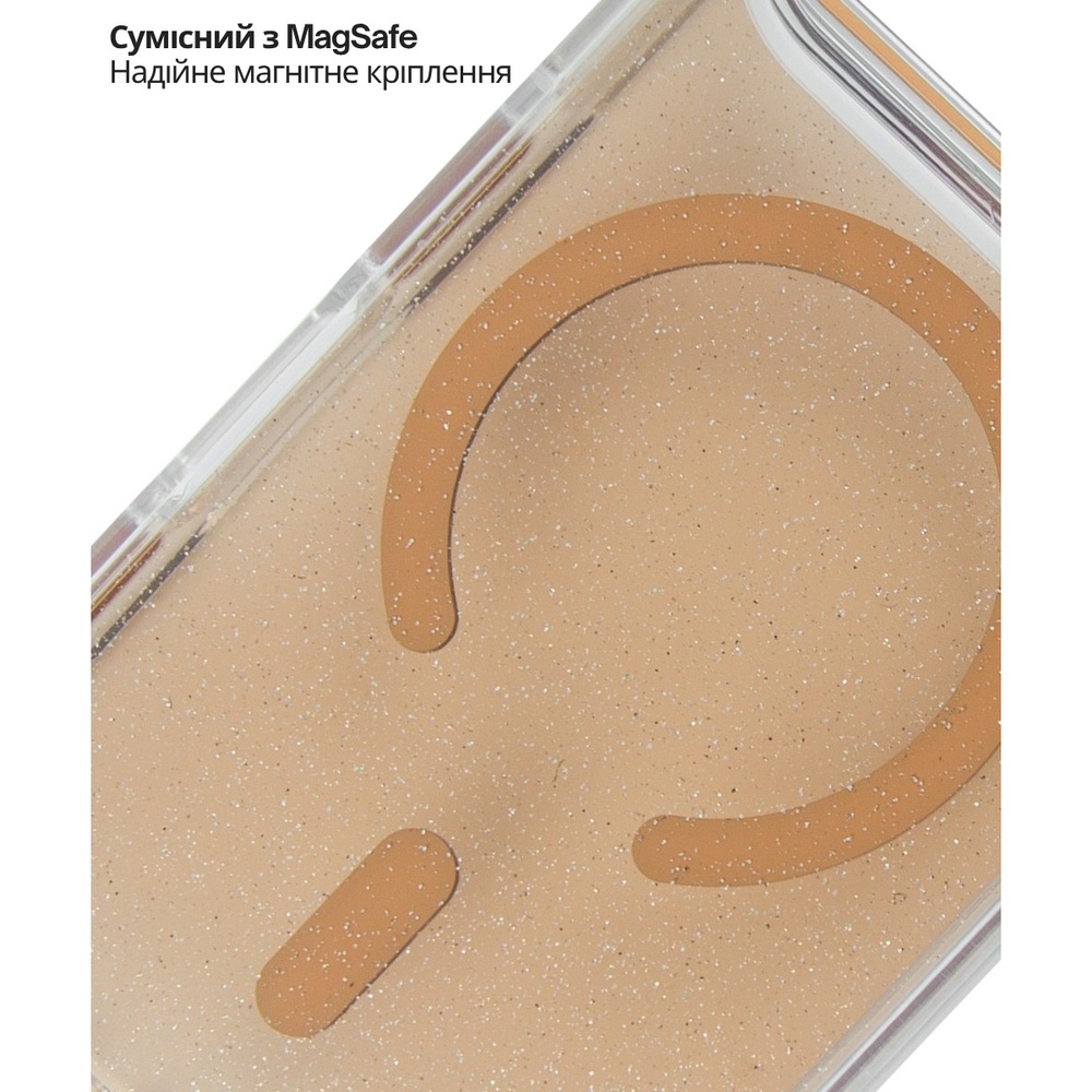 Чехол BECOVER FIBRA Star Shine with MagSafe для Apple iPhone 17 Pro Desert Gold (715426) Материал акрил