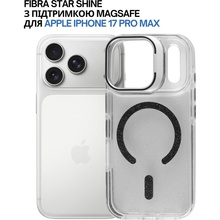 Чехол BECOVER FIBRA Star Shine with MagSafe для Apple iPhone 17 Pro Max Black (715432)
