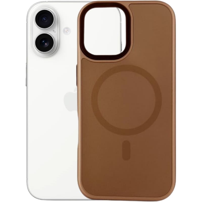 Чохол BECOVER FIBRA ArcLine Case with MagSafe для Apple iPhone 17 Brown (715373) Тип чохол-накладка