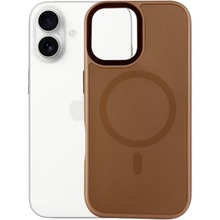 Чохол BECOVER FIBRA ArcLine Case with MagSafe для Apple iPhone 17 Brown (715373)