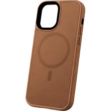 Чохол BECOVER FIBRA ArcLine Case with MagSafe для Apple iPhone 17 Brown (715373)