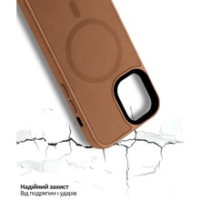 Чохол BECOVER FIBRA ArcLine Case with MagSafe для Apple iPhone 17 Brown (715373)