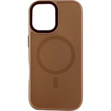 Чохол BECOVER FIBRA ArcLine Case with MagSafe для Apple iPhone 17 Brown (715373)