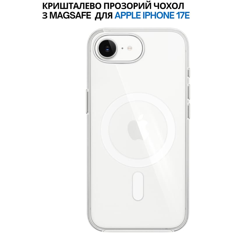 Чохол BECOVER FIBRA Crystal Case with MagSafe для Apple iPhone 17 Air Transparent (715367) Матеріал полікарбонат