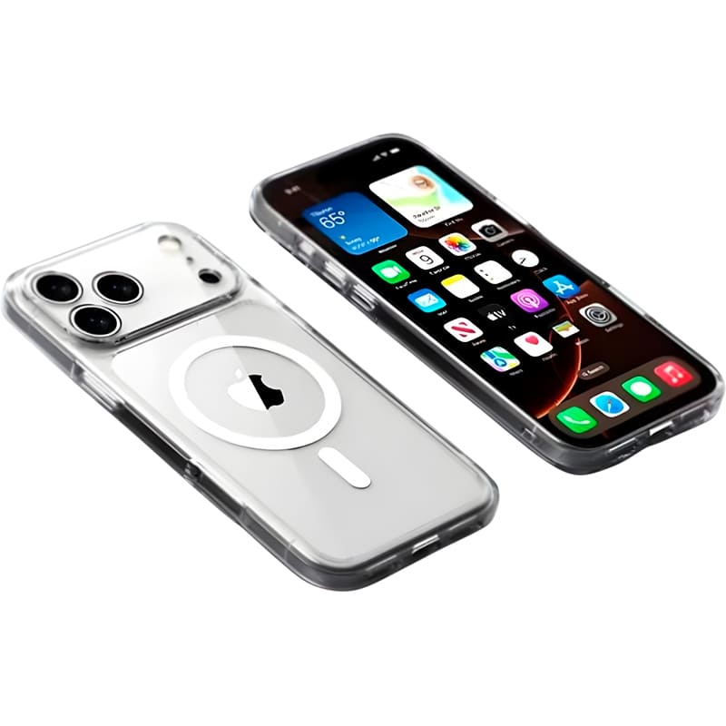 Чехол BECOVER FIBRA Crystal Case with MagSafe для Apple iPhone 17 Pro Max Transparent (715370) Тип чехол-накладка