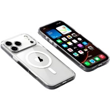 Чехол BECOVER FIBRA Crystal Case with MagSafe для Apple iPhone 17 Pro Max Transparent (715370)
