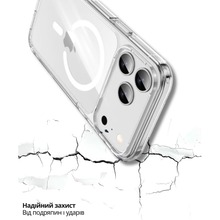 Чехол BECOVER FIBRA Crystal Case with MagSafe для Apple iPhone 17 Pro Max Transparent (715370)