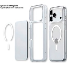 Чехол BECOVER FIBRA Crystal Case with MagSafe для Apple iPhone 17 Pro Max Transparent (715370)