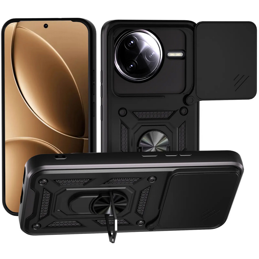 Чохол BECOVER Military для Poco F7 Ultra Black (715400) Тип чохол-накладка