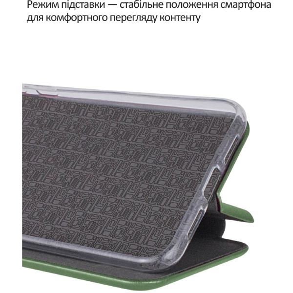 Чохол BECOVER Exclusive для Motorola Moto G86 Dark Green (715354) Матеріал штучна шкіра