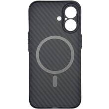 Чохол BECOVER FIBRA Carbonite case with MagSafe для Apple iPhone 17 Black (715406)