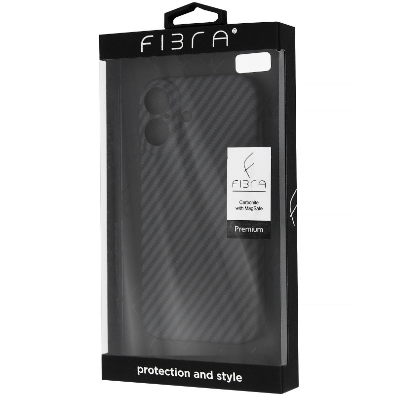 Зовнішній вигляд Чохол BECOVER FIBRA Carbonite case with MagSafe для Apple iPhone 17 Black (715406)