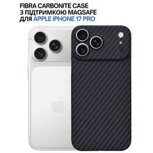 Чехол BECOVER FIBRA Carbonite case with MagSafe для Apple iPhone 17 Pro Black (715409)