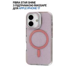 Чехол BECOVER FIBRA Star Shine with MagSafe для Apple iPhone 17 Light Pink (715414)