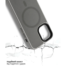 Чохол BECOVER FIBRA ArcLine Case with MagSafe для Apple iPhone 17 Gray (715374)