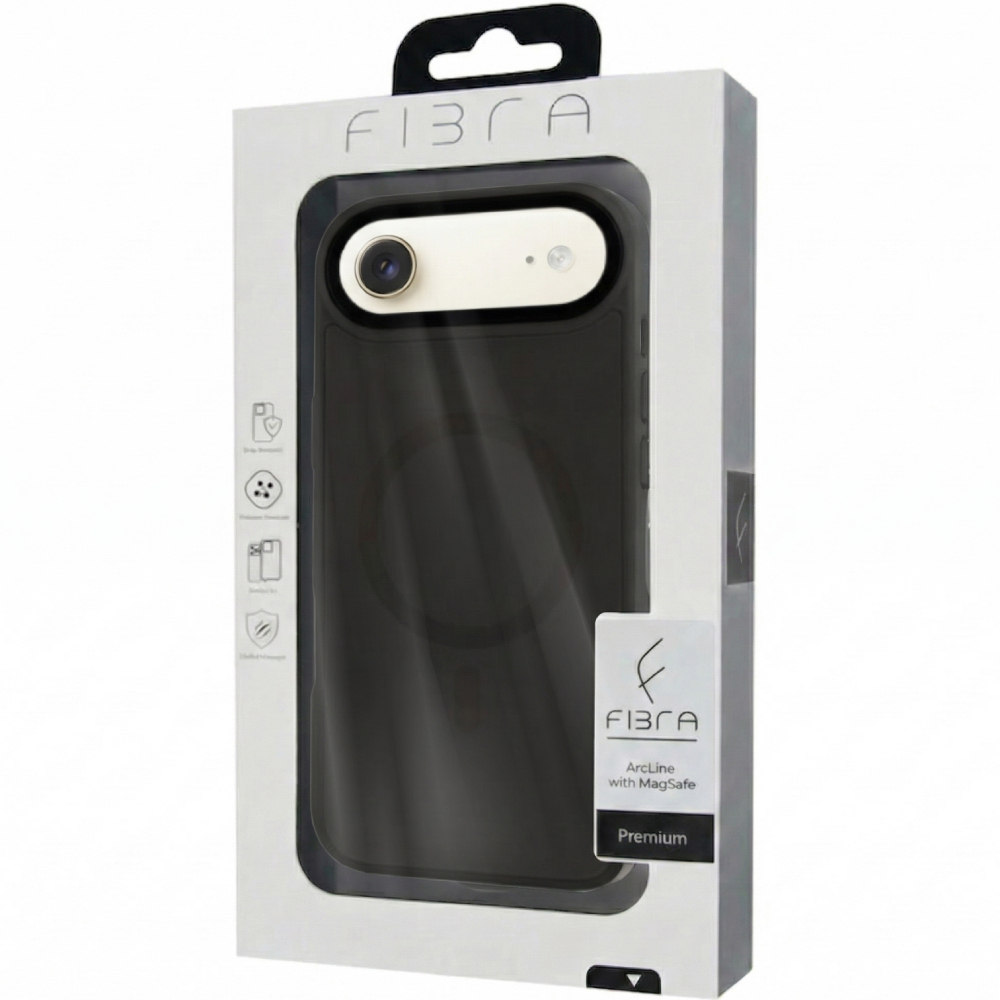 Чохол BECOVER FIBRA ArcLine Case with MagSafe для Apple iPhone 17 Air Black (715375) Матеріал полікарбонат