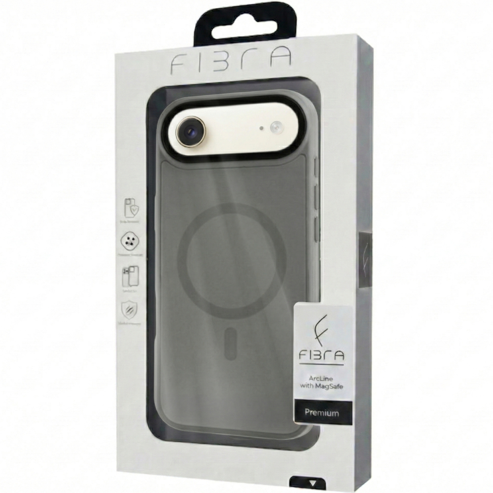 Чехол BECOVER FIBRA ArcLine Case with MagSafe для Apple iPhone 17 Air Gray (715377) Тип чехол-накладка