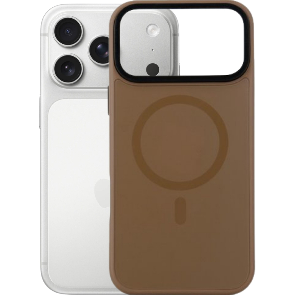 Чохол BECOVER FIBRA ArcLine Case with MagSafe для Apple iPhone 17 Pro Brown (715383) Колір коричневий