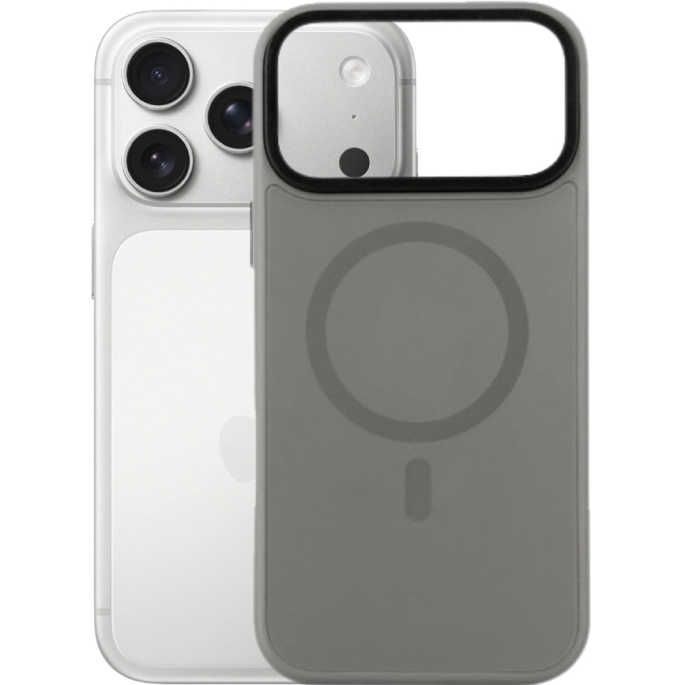 Чехол BECOVER FIBRA ArcLine Case with MagSafe для Apple iPhone 17 Pro Gray (715384) Материал полиуретан