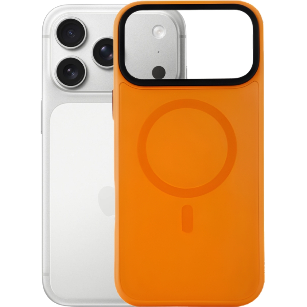 Зовнішній вигляд Чохол BECOVER FIBRA ArcLine Case with MagSafe для Apple iPhone 17 Pro Orange (715385)