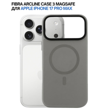 Чохол BECOVER FIBRA ArcLine Case with MagSafe для Apple iPhone 17 Pro Max Gray (715389)