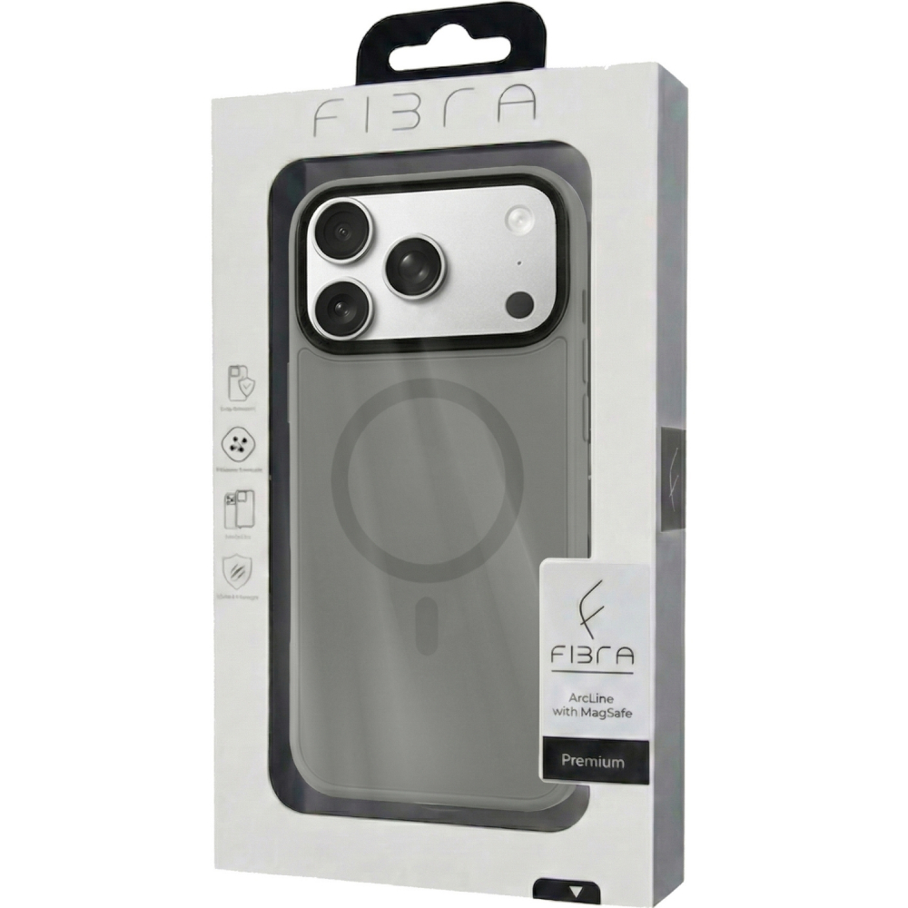 Чохол BECOVER FIBRA ArcLine Case with MagSafe для Apple iPhone 17 Pro Max Gray (715389) Тип чохол-накладка