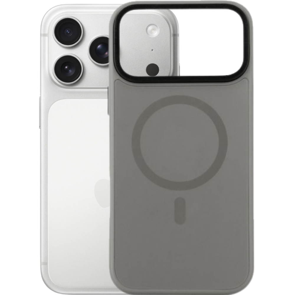 Чохол BECOVER FIBRA ArcLine Case with MagSafe для Apple iPhone 17 Pro Max Gray (715389) Колір сірий