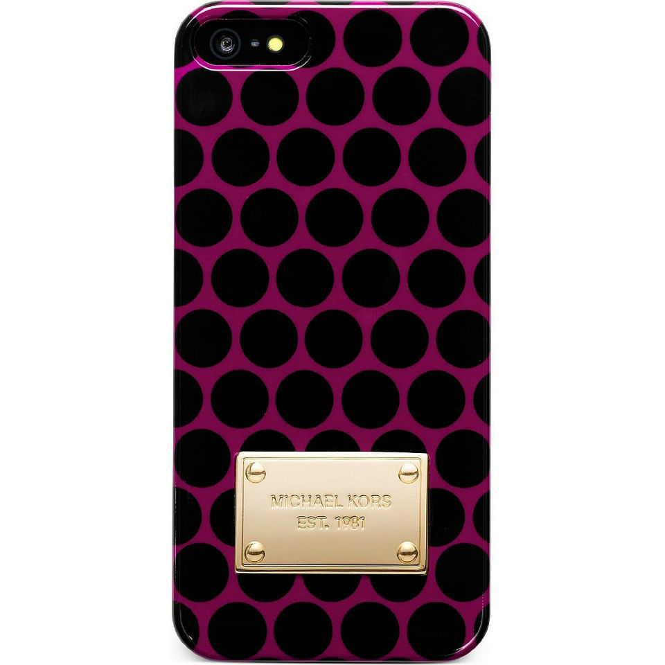 MICHAEL KORS Case for iPhone 5 5S Pomegranate MK BLDT PMGR