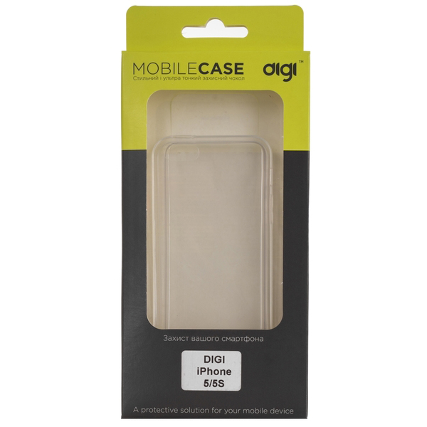 Чехол DIGI iPhone 5/5S - TPU Clean Grid (Transparent) Тип чехол-накладка