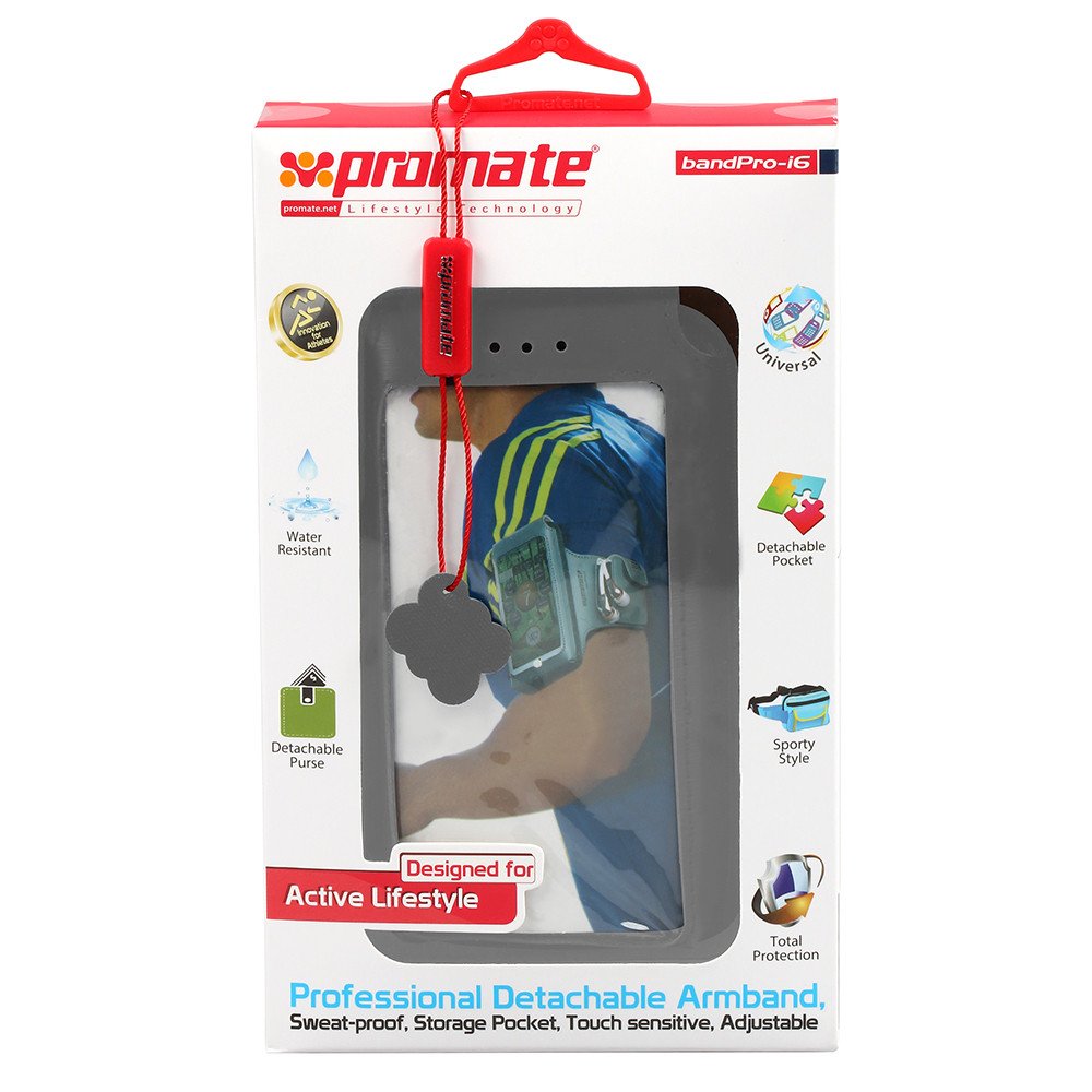 Чохол PROMATE bandPro-i6 для Apple iPhone 6/6S Grey (bandpro-i6.grey) Тип спортивний