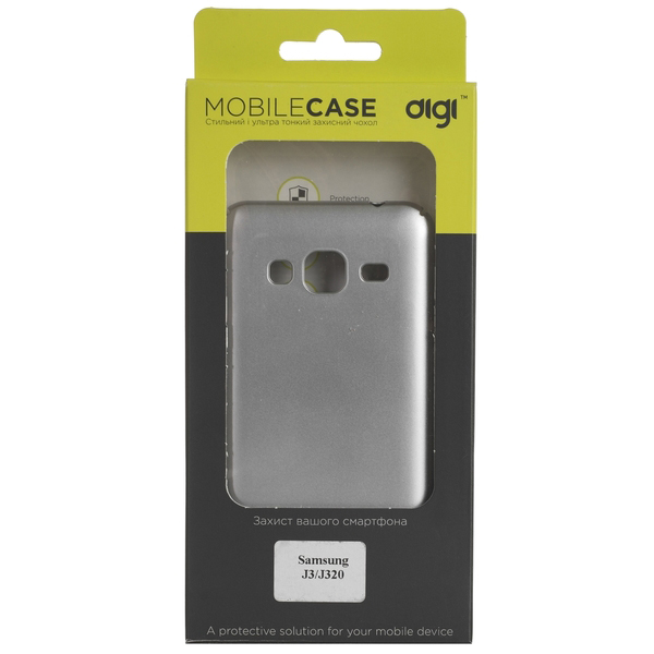 Чехол DIGI Full cover PC для Samsung J3/J320 (6315373) Цвет серебристый